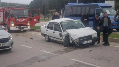 Sinop'ta trafik kazası: 2 yaralı