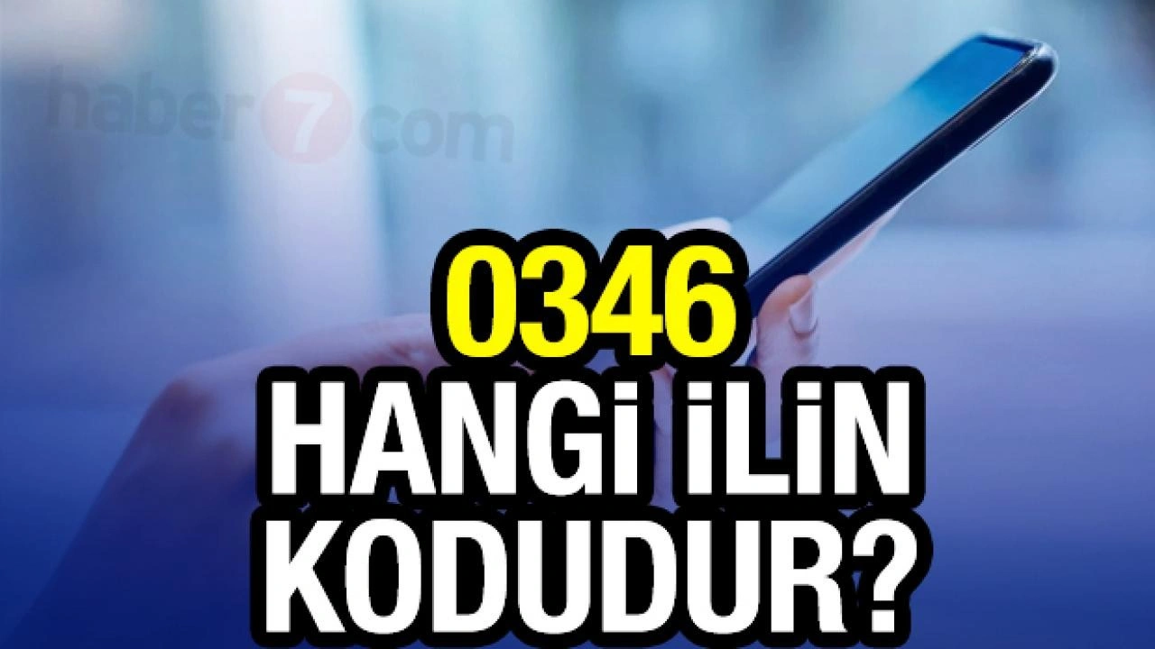 0346 hangi ilin alan kodu? 346 telefon kodu nerenin?