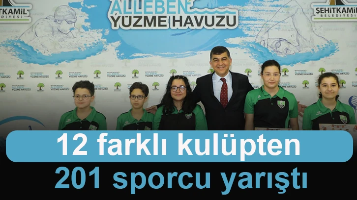 12 farklı kulüpten 201 sporcu yarıştı