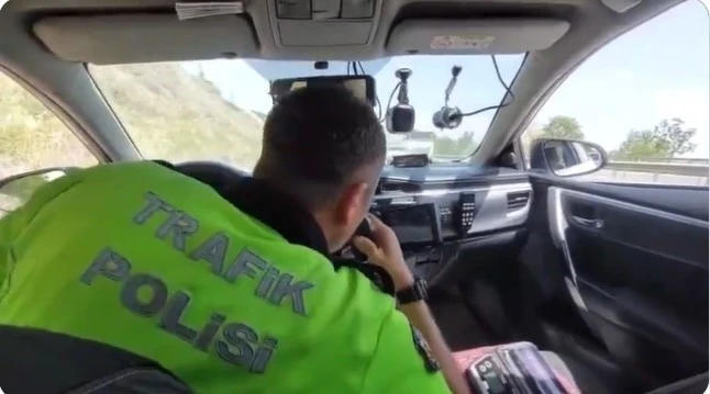 14 araç ve sürücüsüne hız sınırından ceza

