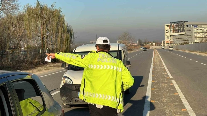 140 araç trafikten men edildi
