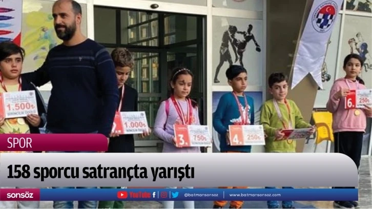 158 sporcu satrançta yarıştı