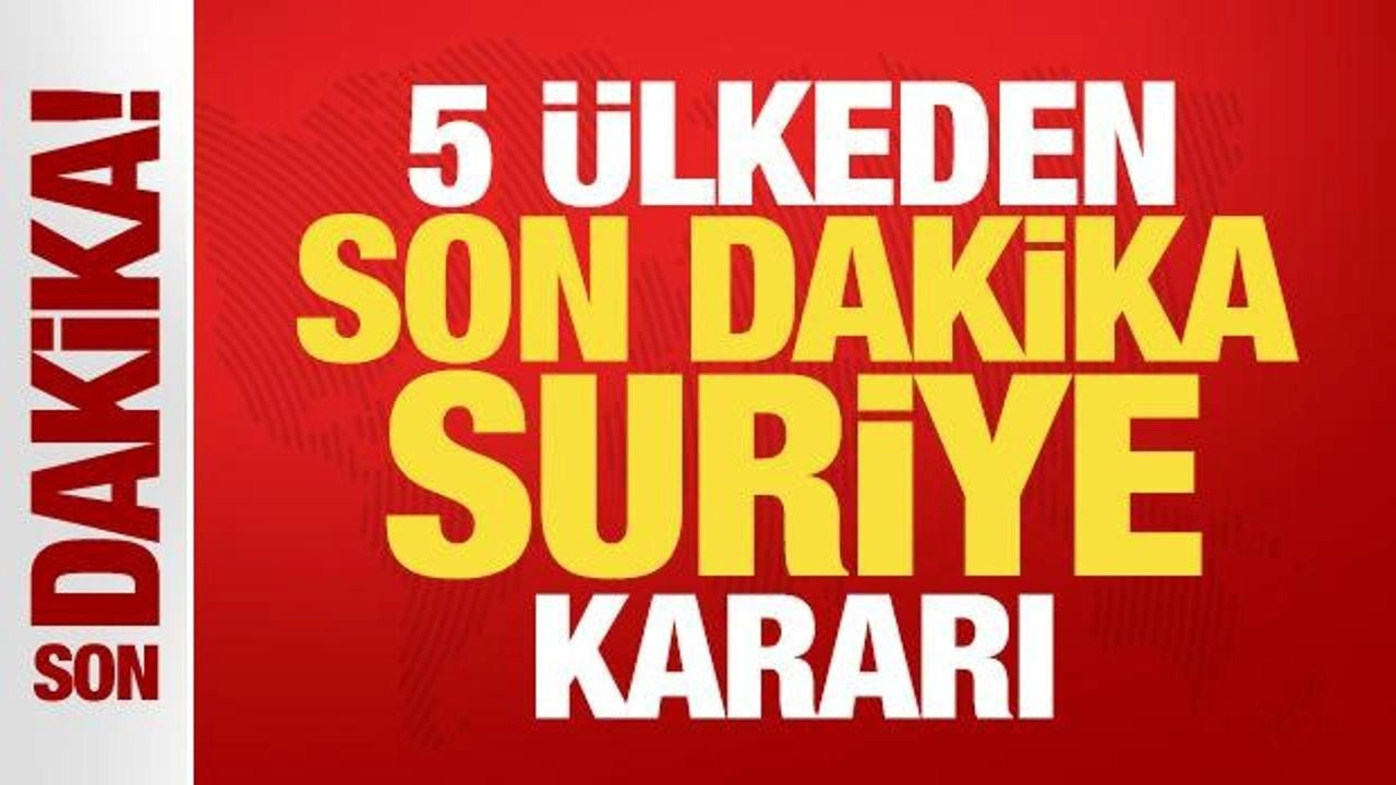 5 ülkeden son dakika Suriye kararı! Başbakandan talimat: Resmen askıya alındı