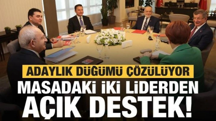 6'lı masada adaylık bilmecesi çözülüyor! 2 liderden açık destek geldi... Akşener ise...