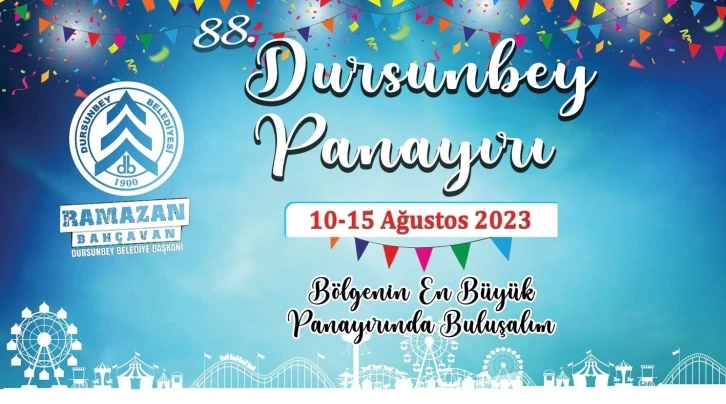 88. Dursunbey Panayırı 10 Ağustos’ta Başlayacak
