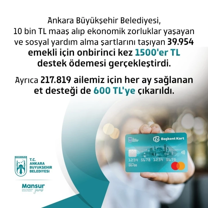 ABB emeklilerin yanında: 39 bin 954 emekliye on birinci kez destek ödemesi
