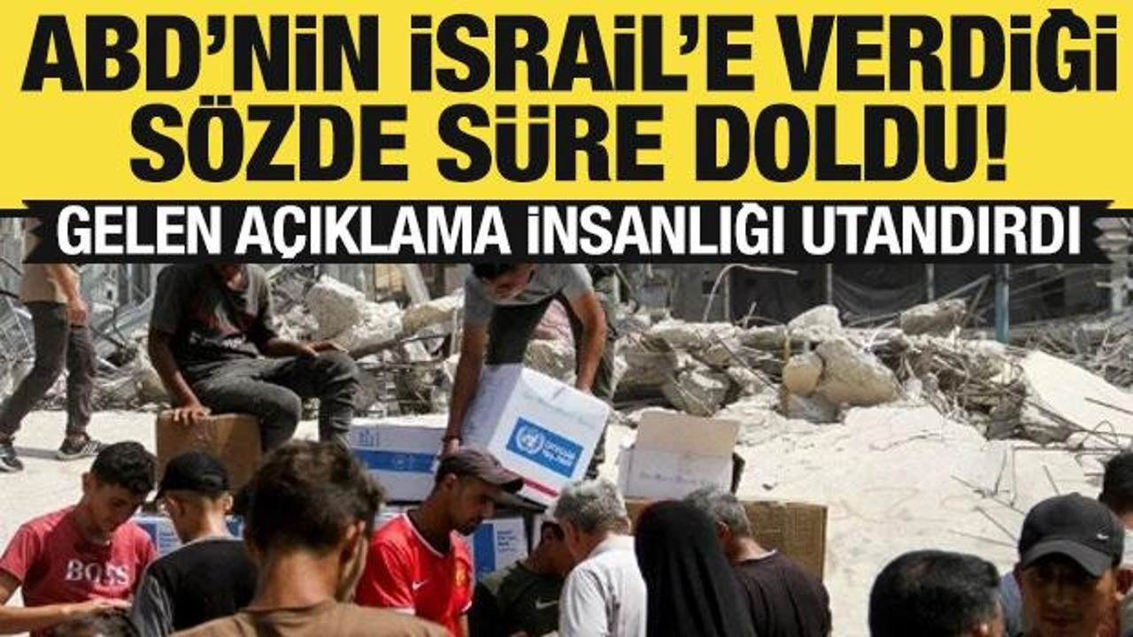 ABD'nin İsrail'e verdiği süre doldu! Skandal açıklama...Hamas'tan tepki