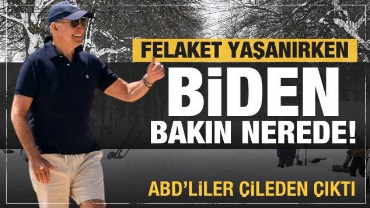 ABD ölümcül kar fırtınasını yaşarken Biden Karayipler'de tatilde