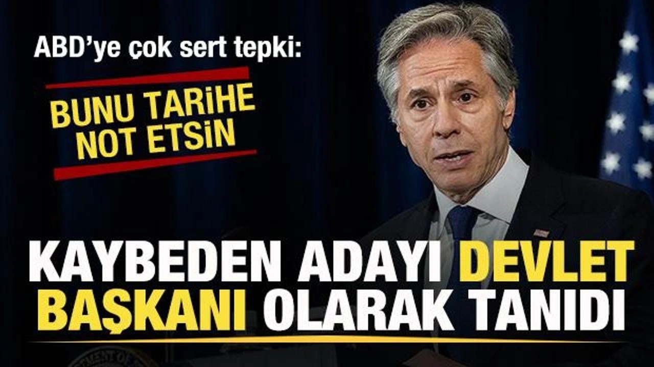 ABD'ye sert tepki! Kaybeden adayı devlet başkanı olarak tanıdı