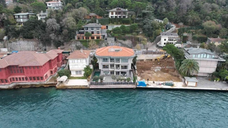 Abramoviç’in Beykoz’da kiraladığı yalı havadan görüntülendi
