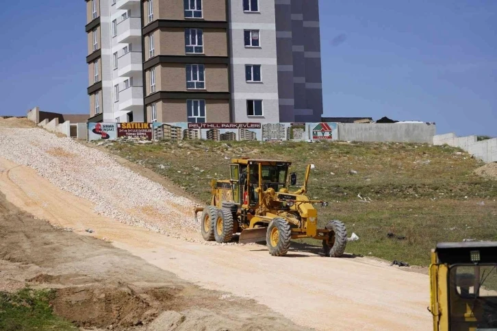 Açılan yeni yollarda bakım ve düzenleme çalışması yapıldı
