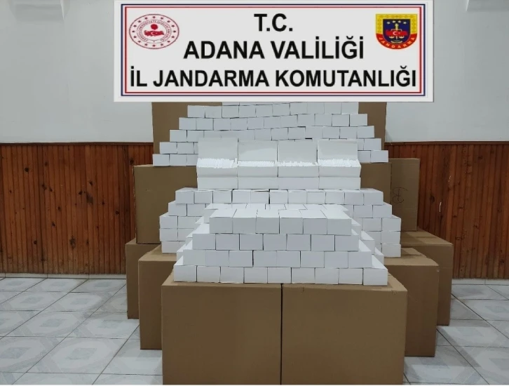 Adana’da 260 bin makaron ele geçirildi
