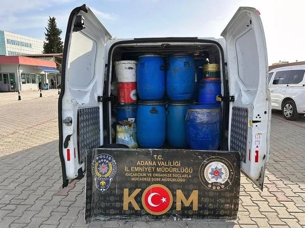 Adana’da 49 bin litre sahte akaryakıt ele geçirildi