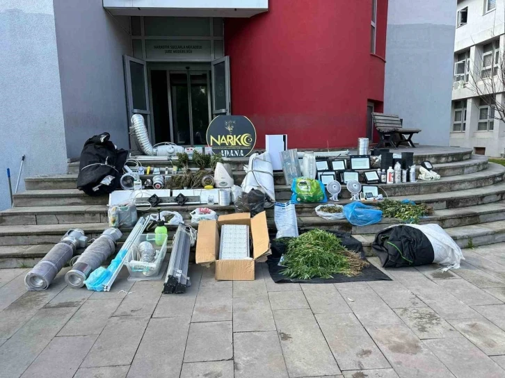 Adana’da narkotik polisleri 10 kilo bonzai ele geçirdi
