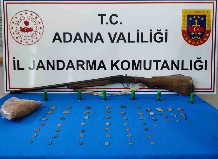 Adana’da Roma dönemine ait 46 sikke ele geçirildi
