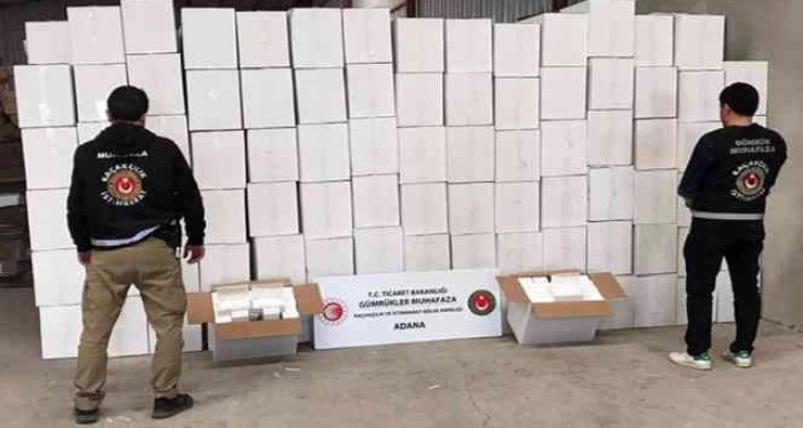 Adana’da kaçak makaron operasonu