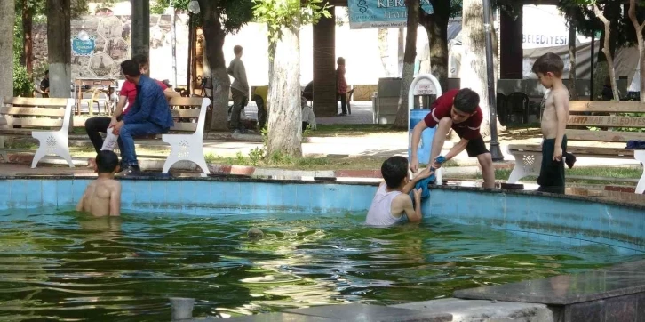 Adıyaman’da çocukların tehlikeli serinlemesi
