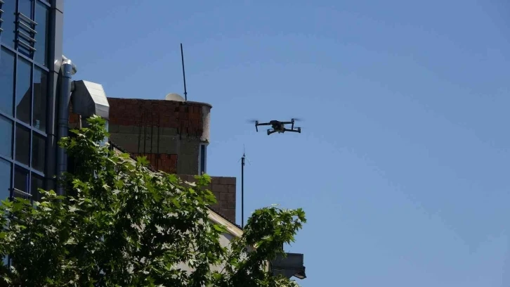 Adıyaman’da drone ile emniyet kemeri uygulaması
