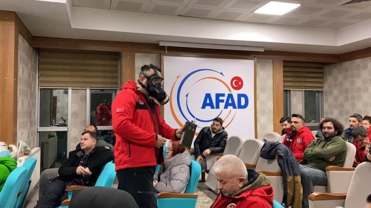 AFAD’dan hazmat eğitimi aldılar
