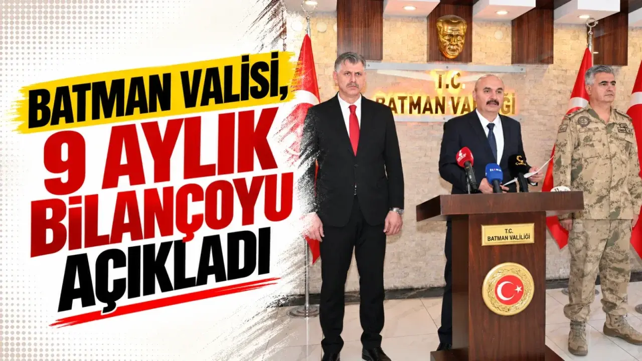 Batman'da güvenlik verileri: Suçlarda düşüş, operasyonlarda yüksek bilanço