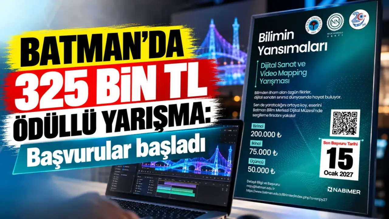 Batman’da bilim ve sanat buluşuyor: 325 bin liralık dijital eser yarışması