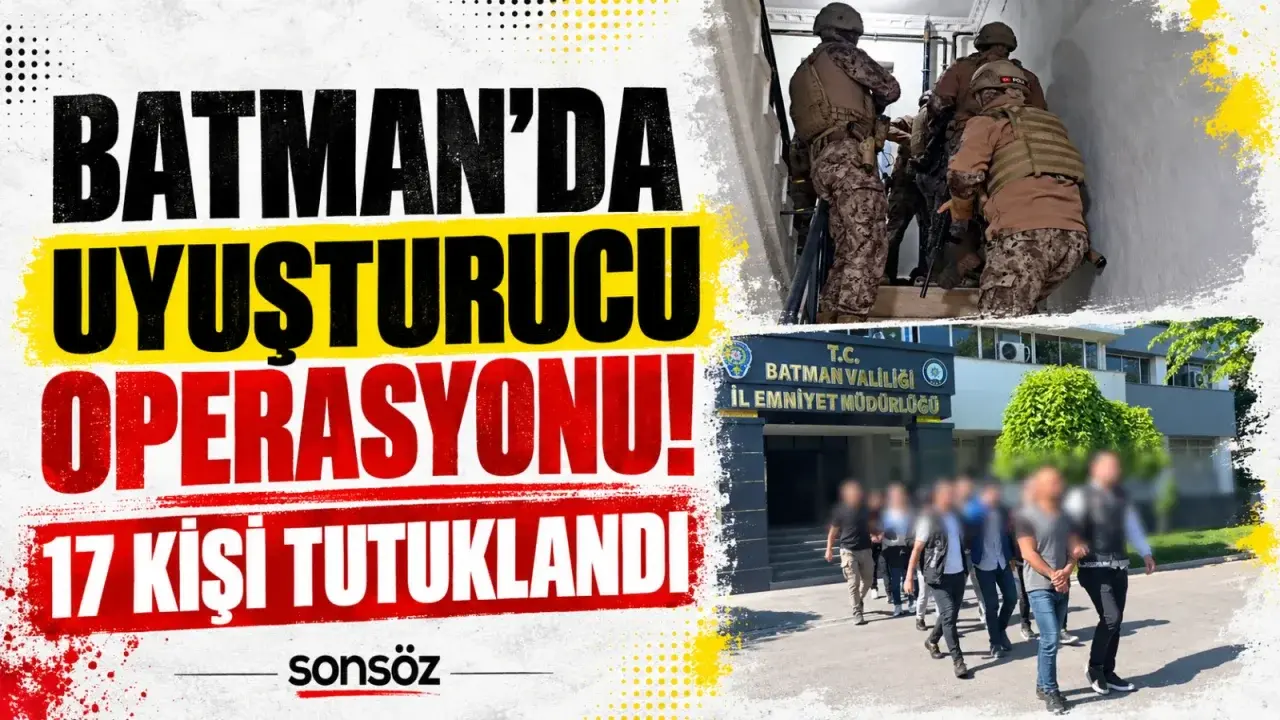 Batman merkezli soruşturmada 4 ildeki baskınlarda 17 şüpheli cezaevine gönderildi