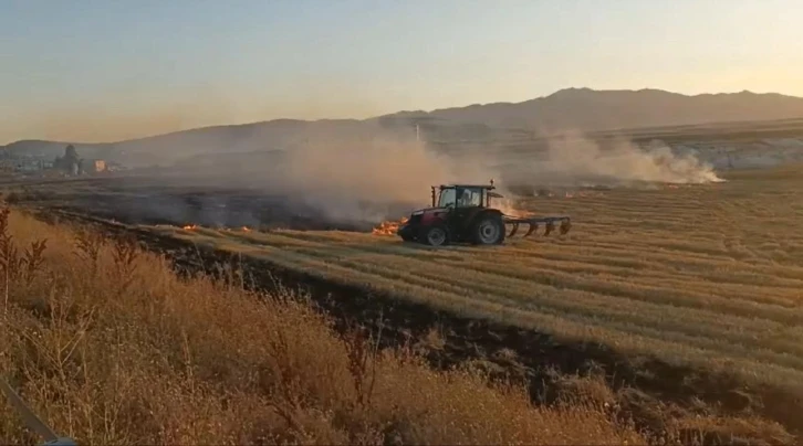 Ağrı’da 5 dönümlük tarla küle döndü
