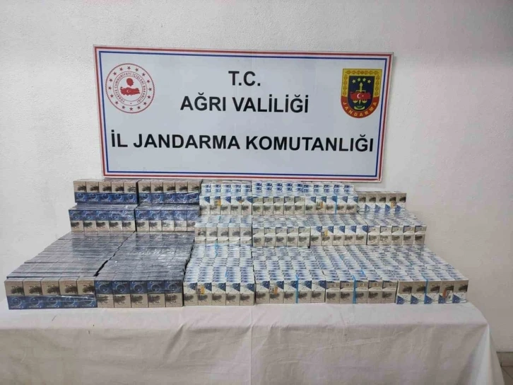 Ağrı’da gümrük kaçağı sigara yakalandı
