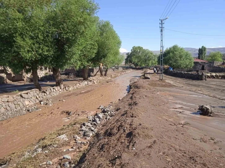 Ağrı’da sağanak yağış sele neden oldu
