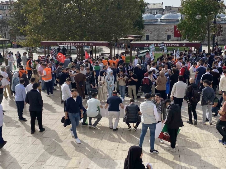 AK Parti gençlik kollarından Filistin’e destek yürüyüşü
