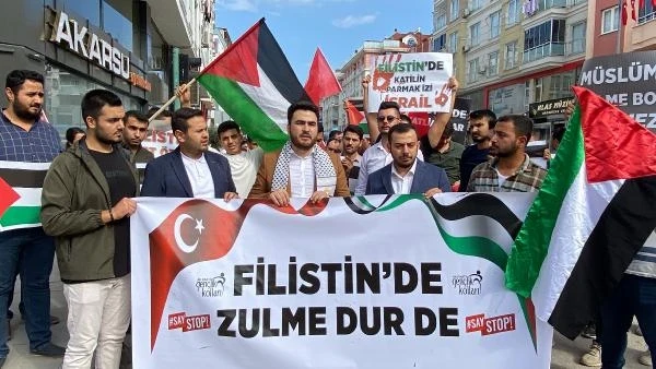 AK Parti Osmaniye Gençlik Kolları'ndan Filistin’e destek yürüyüşü 