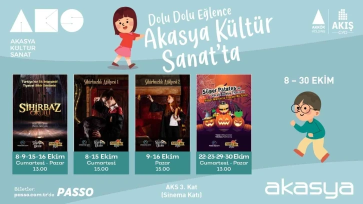 Akasya Kültür Sanat’ın Ekim ayı programı belli oldu
