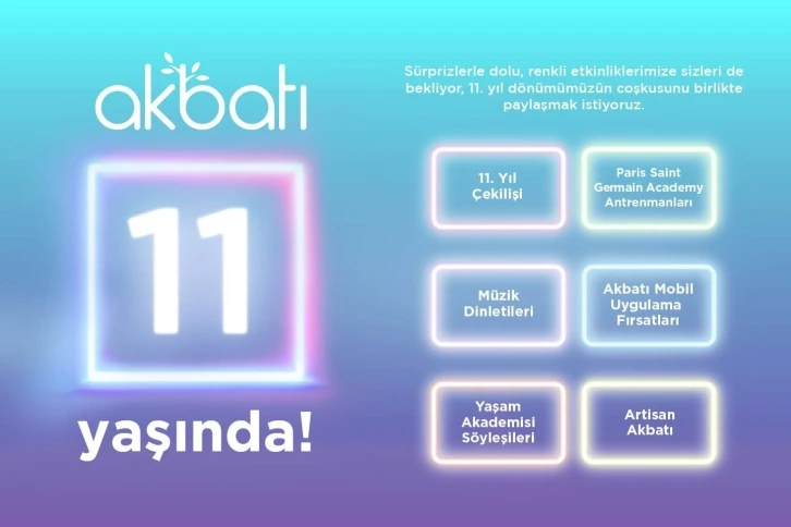 Akbatı 11’inci yılı etkinliklerle kutluyor
