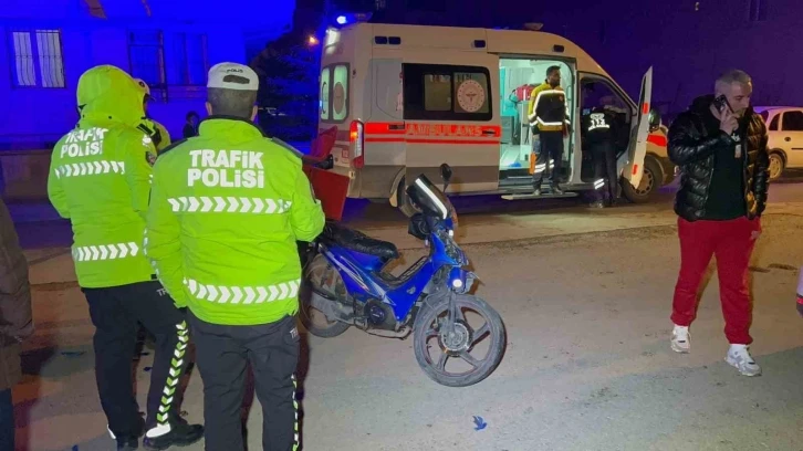 Aksaray’da motosiklet ile otomobil çarpıştı: 1 yaralı
