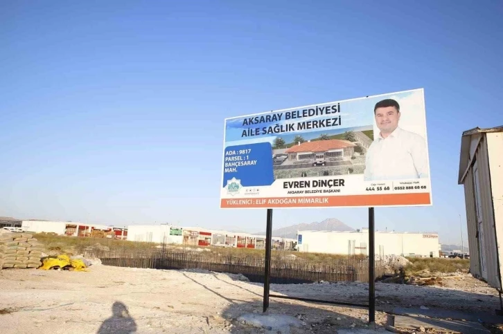 Aksaray’da Yeni Sanayi Sağlık Merkezi inşaat çalışmaları başladı
