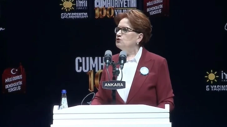 Akşener: "Cumhuriyet’i bir siyasi parti değil, Türk milleti kurmuştur"
