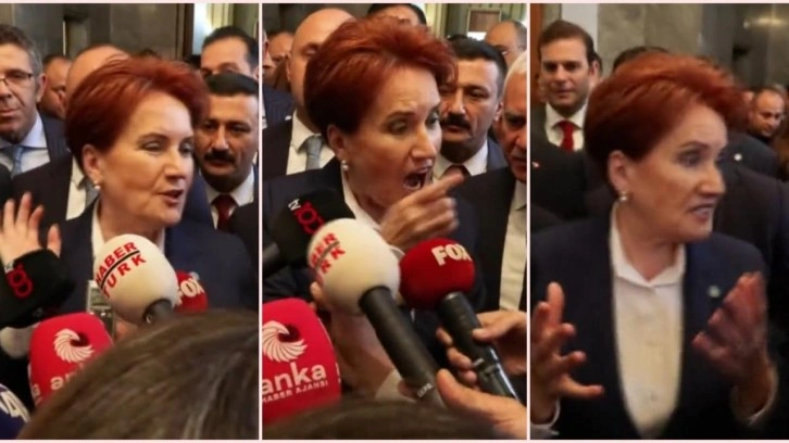 Akşener'i öfkelendiren soru! Gazeteciyi azarladı