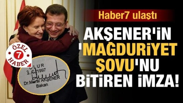 Akşener'in 'mağduriyet şovu'nu bitiren imza!