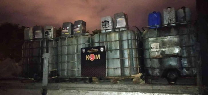 Alanya’da 8 bin 200 litre kaçak akaryakıt yakalandı
