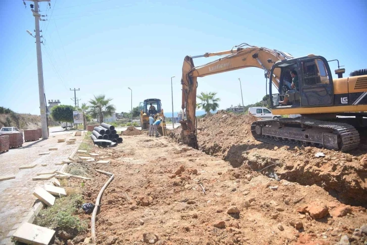 Alanya’da altyapı çalışmaları sürüyor
