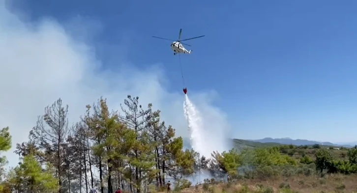 Alanya’daki orman yangını karadan ve havadan müdahaleyle büyümeden söndürüldü
