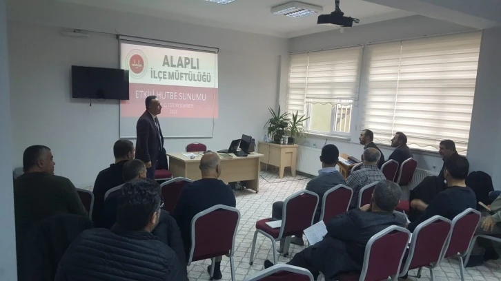 Alaplı’da etkili hutbe sunumu semineri düzenlendi
