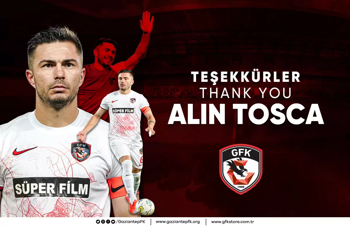 Alin Tosca Gaziantep FK’dan ayrıldı.