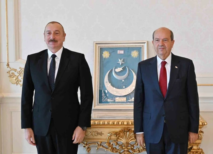 Aliyev, KKTC Cumhurbaşkanı Tatar ile görüştü
