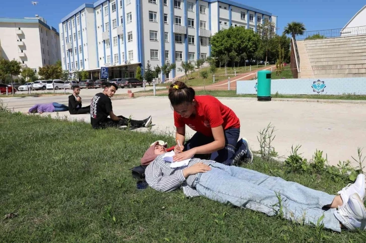 ALKÜ’de gerçeği aratmayan tatbikat
