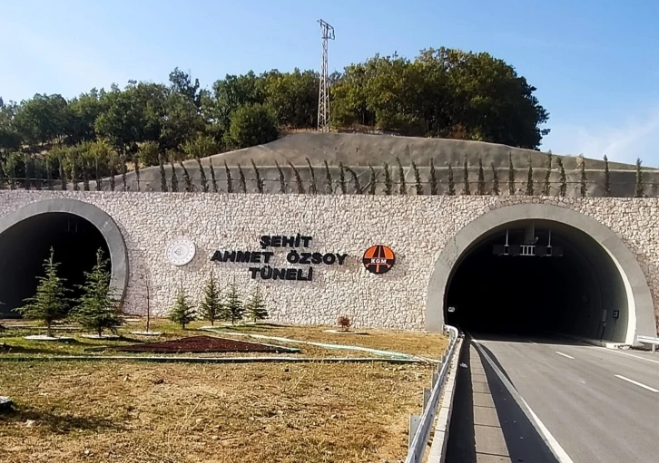 Amasya’da yeni tünele şehit Ahmet Özsoy’un adı verildi
