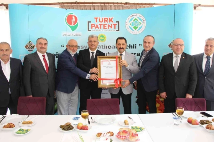 ‘Amasya patlıcan pehli’ yemeğine coğrafi işaret tescili
