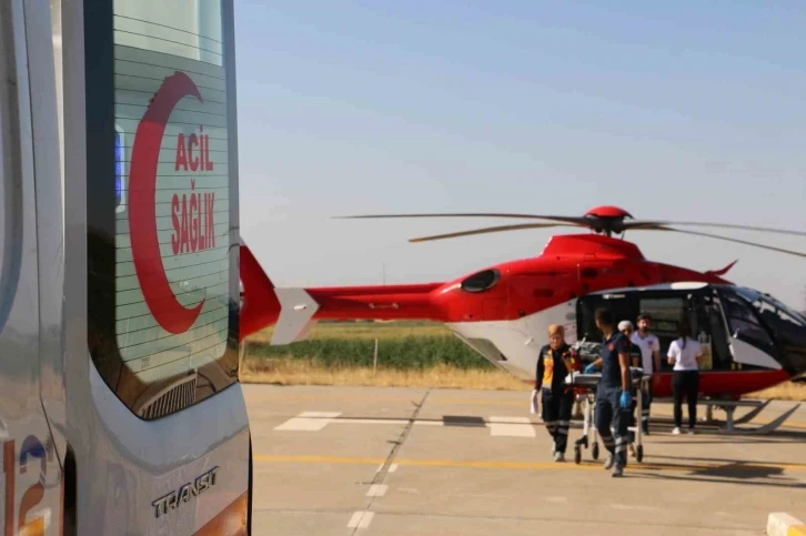 Ambulans helikopter 2,5 yaşındaki Eda için havalandı
