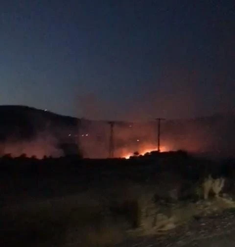 Anız yangını ormana sıçramadan söndürüldü
