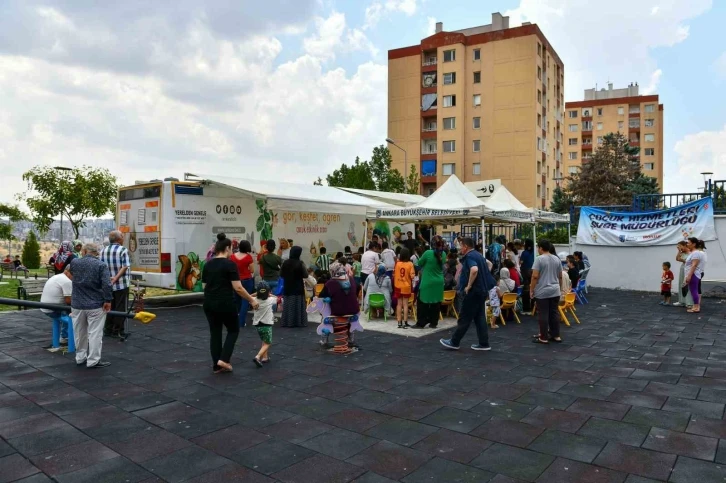 Ankara Büyükşehir’in "Çocuk etkinlik aracı" ile doya doya yaz tatili
